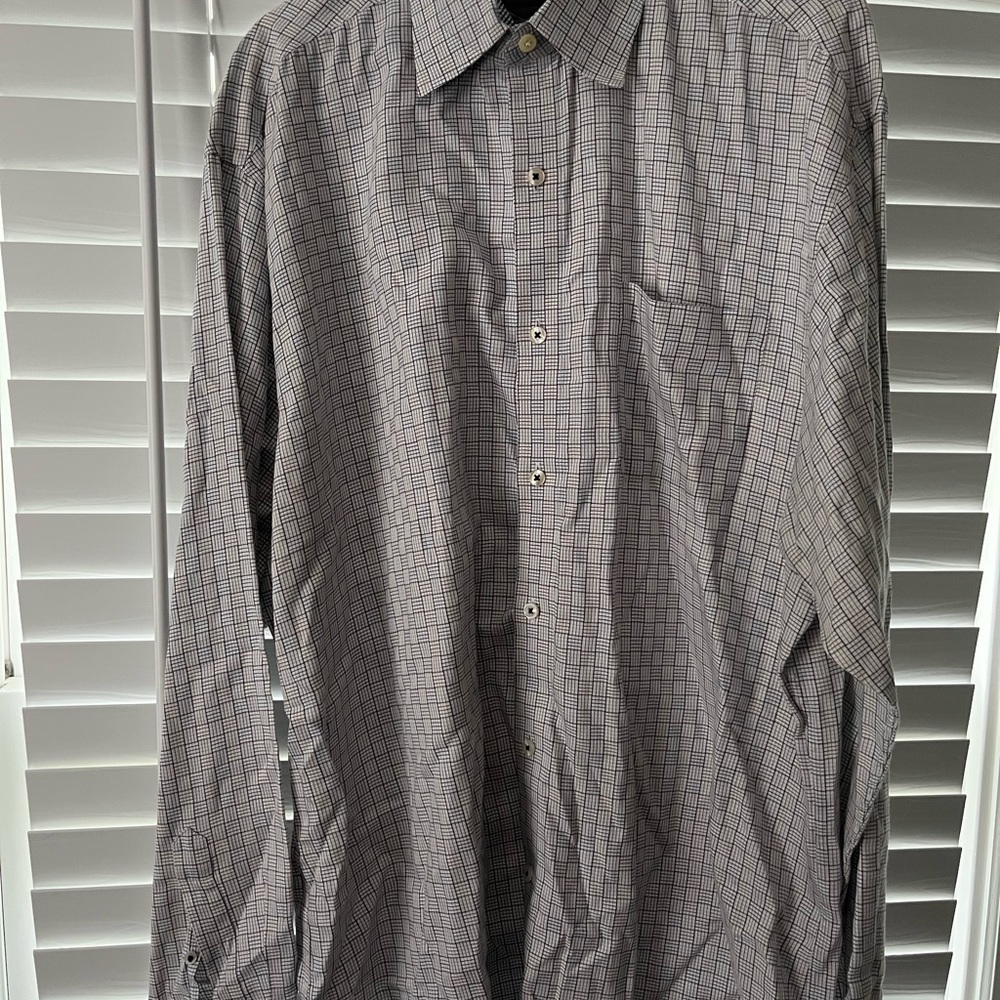 Xl tailored fit long sleeve men dress shirt